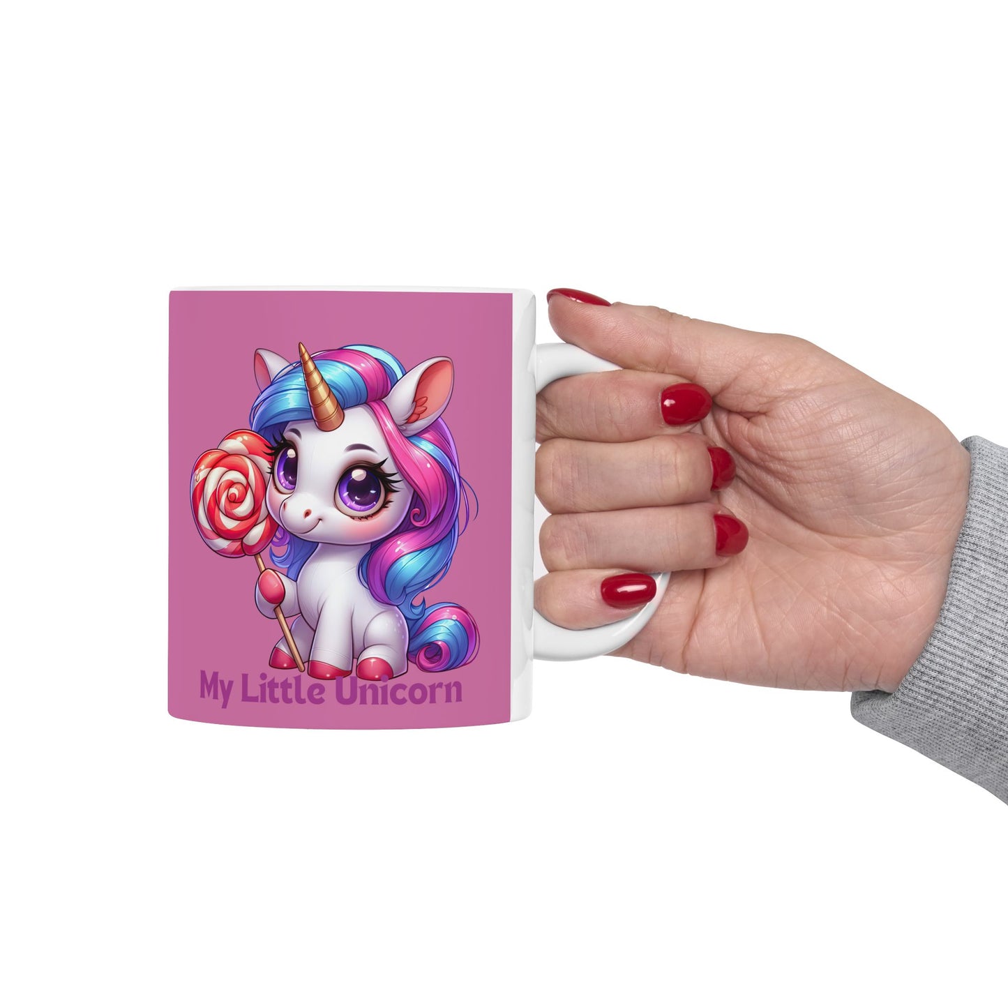 My Little Unicorn Princess Mug 11-15 Ounces Light Pink