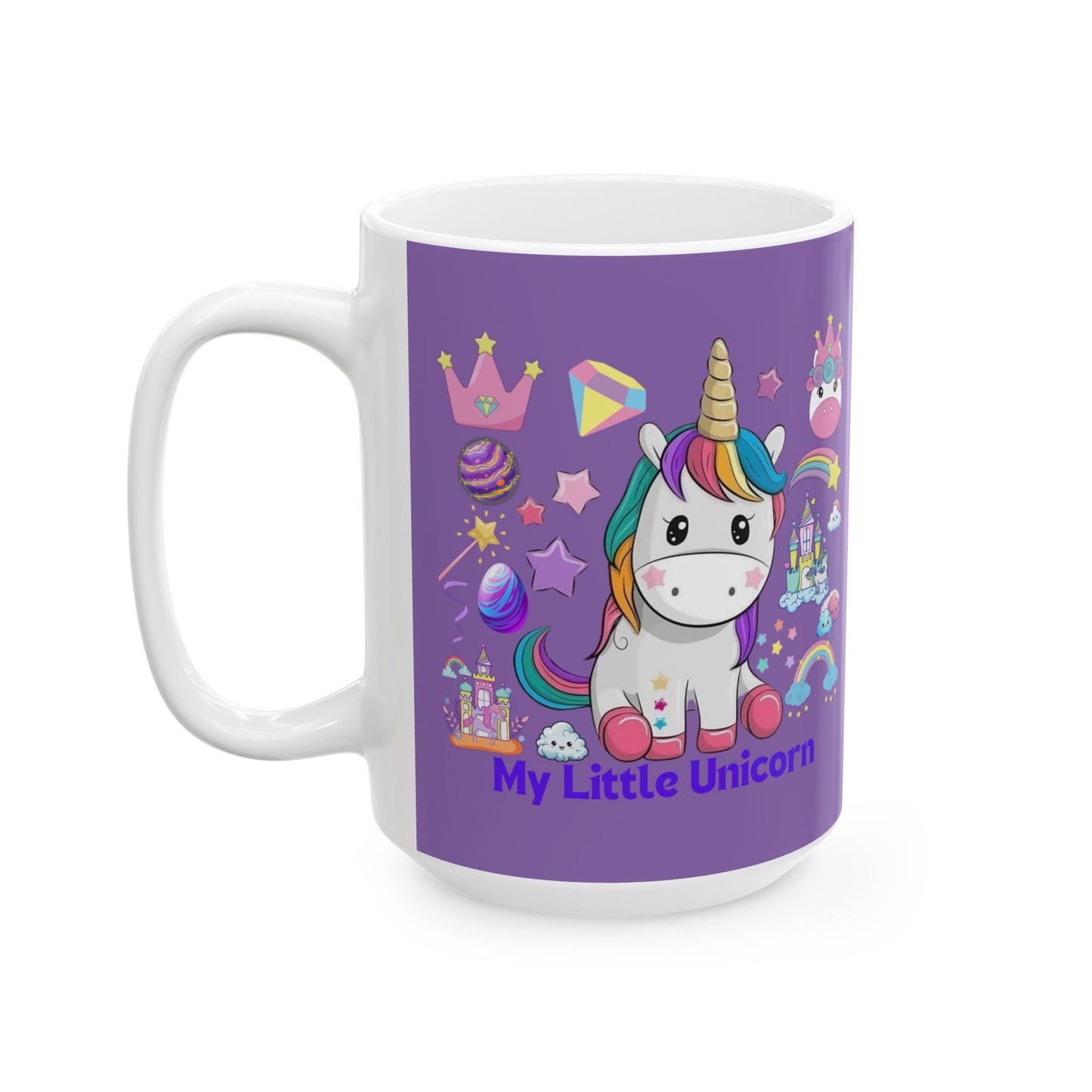 My Little Unicorn Fantasy Mug 11-15 Ounces Light Purple
