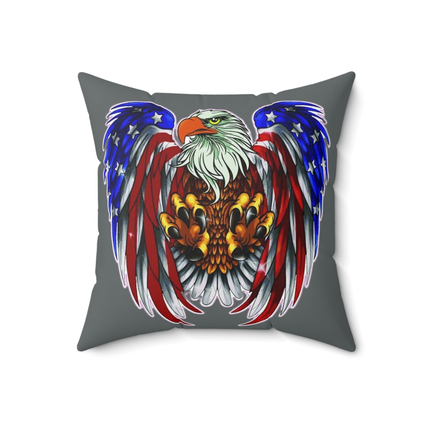 Eagle Usa Spun Polyester Pillow Dark Grey
