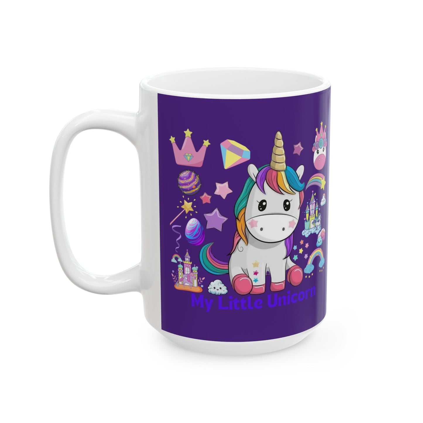 My Little Unicorn Fantasy Mug 11-15 Ounces Purple