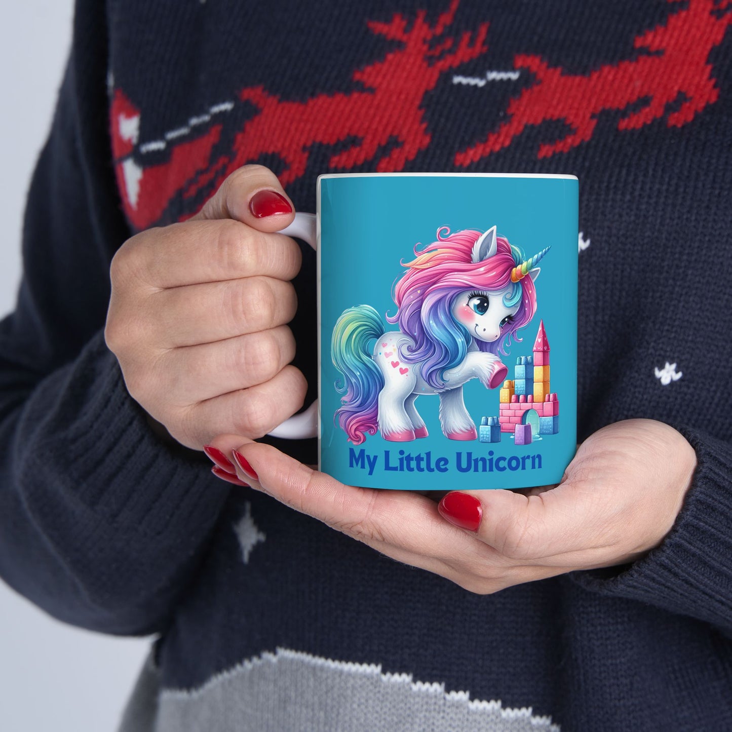 My Little Unicorn Princess Mug 11-15 Ounces Turquoise