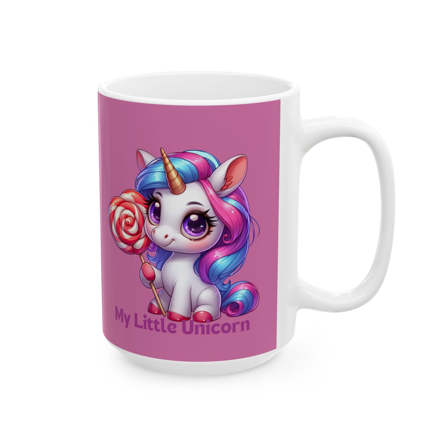 My Little Unicorn Princess Mug 11-15 Ounces Light Pink