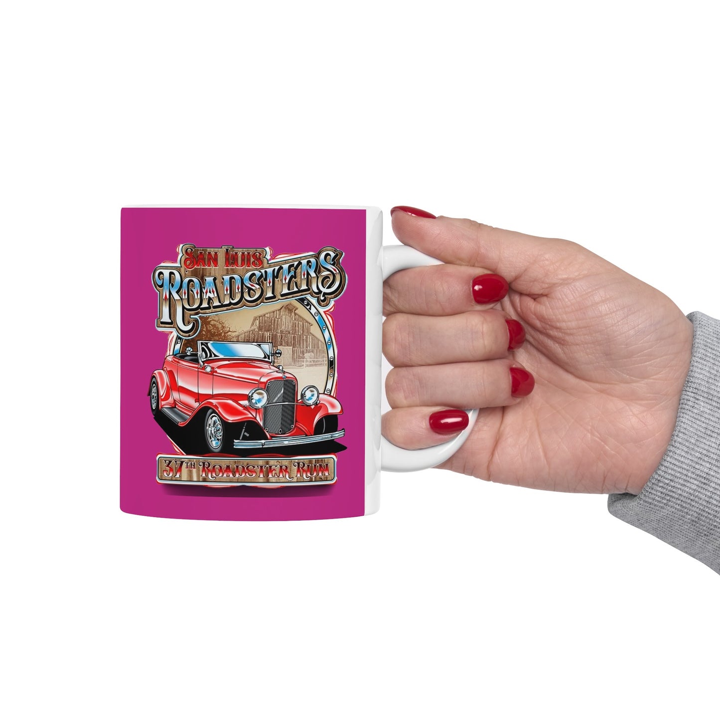 RoadSters Mug 11 Ounces Pink