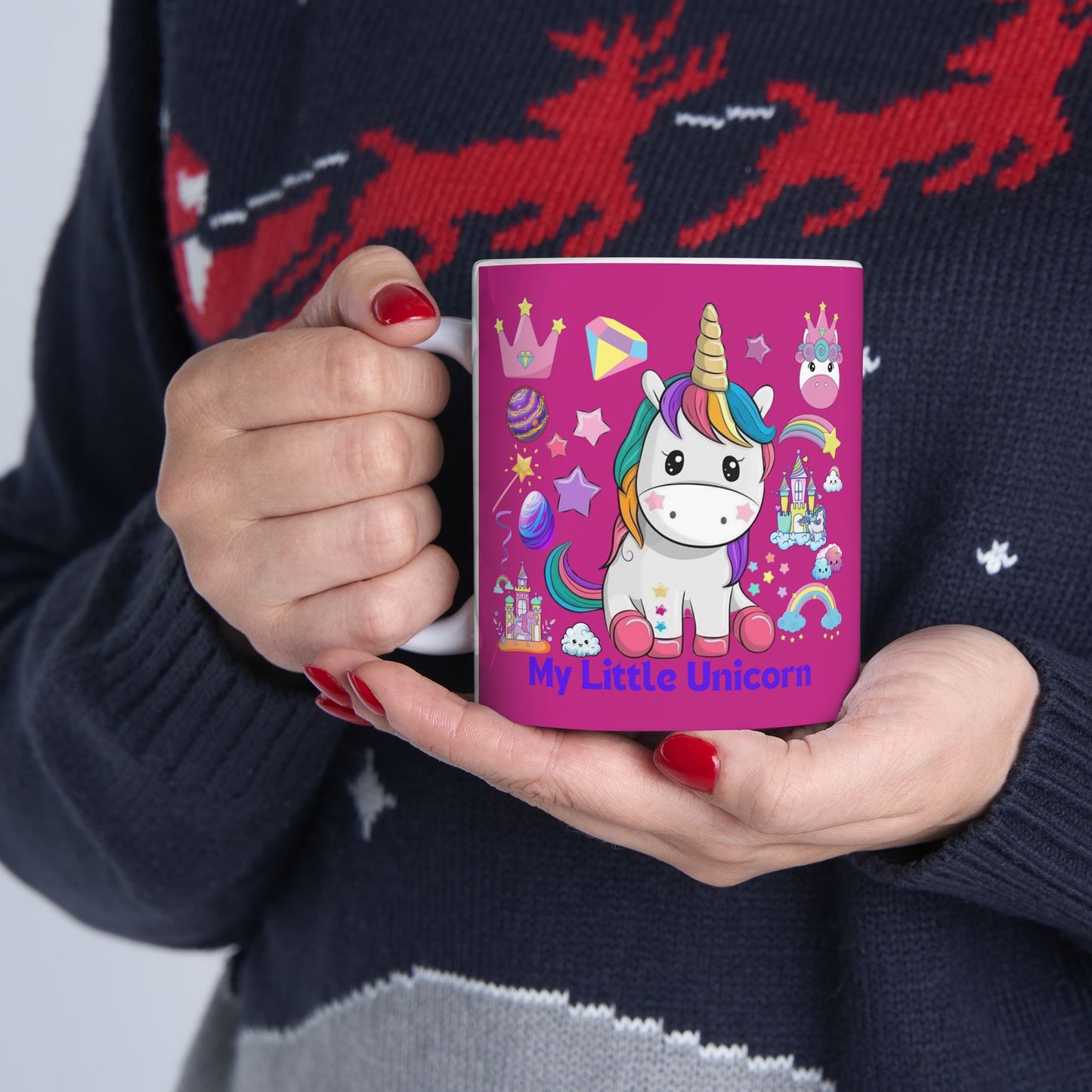My Little Unicorn Fantasy Mug 11-15 Ounces Pink