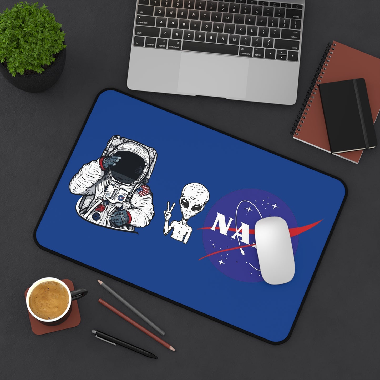 Nasa Mouse Pad Dark Blue