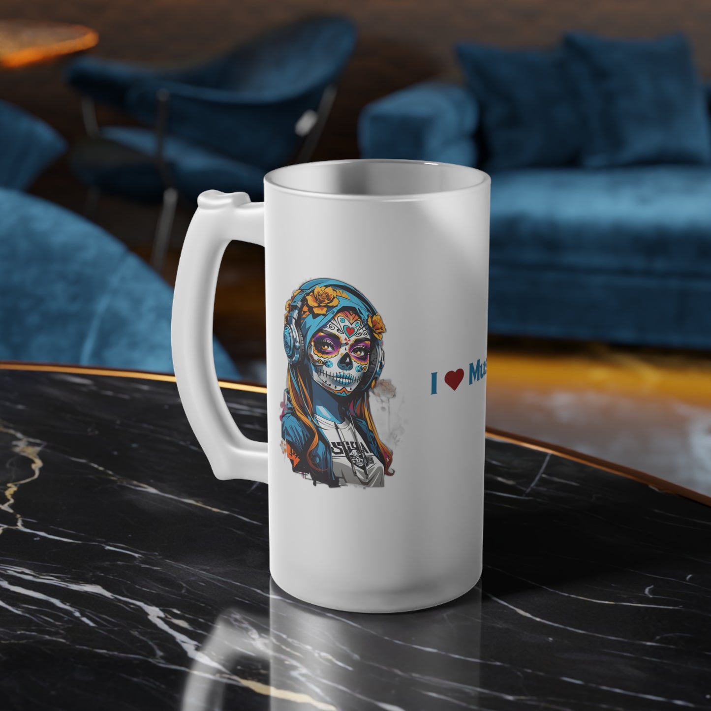 Frosted Glass Beer Mug
