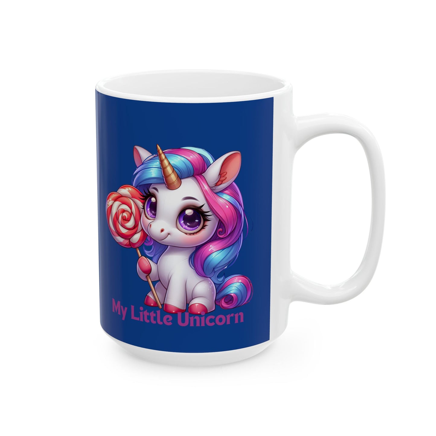 My Little Unicorn Princess Mug 11-15 Ounces Dark Blue