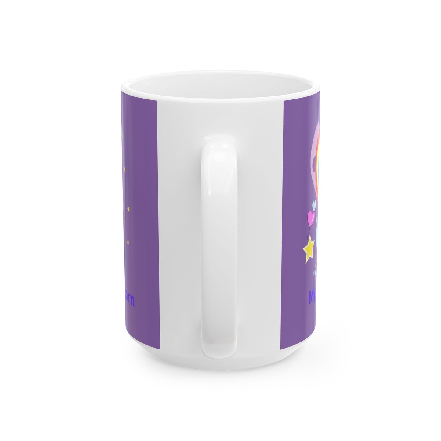 My Little Unicorn Balloons Mug 11-15 Ounces Light Purple