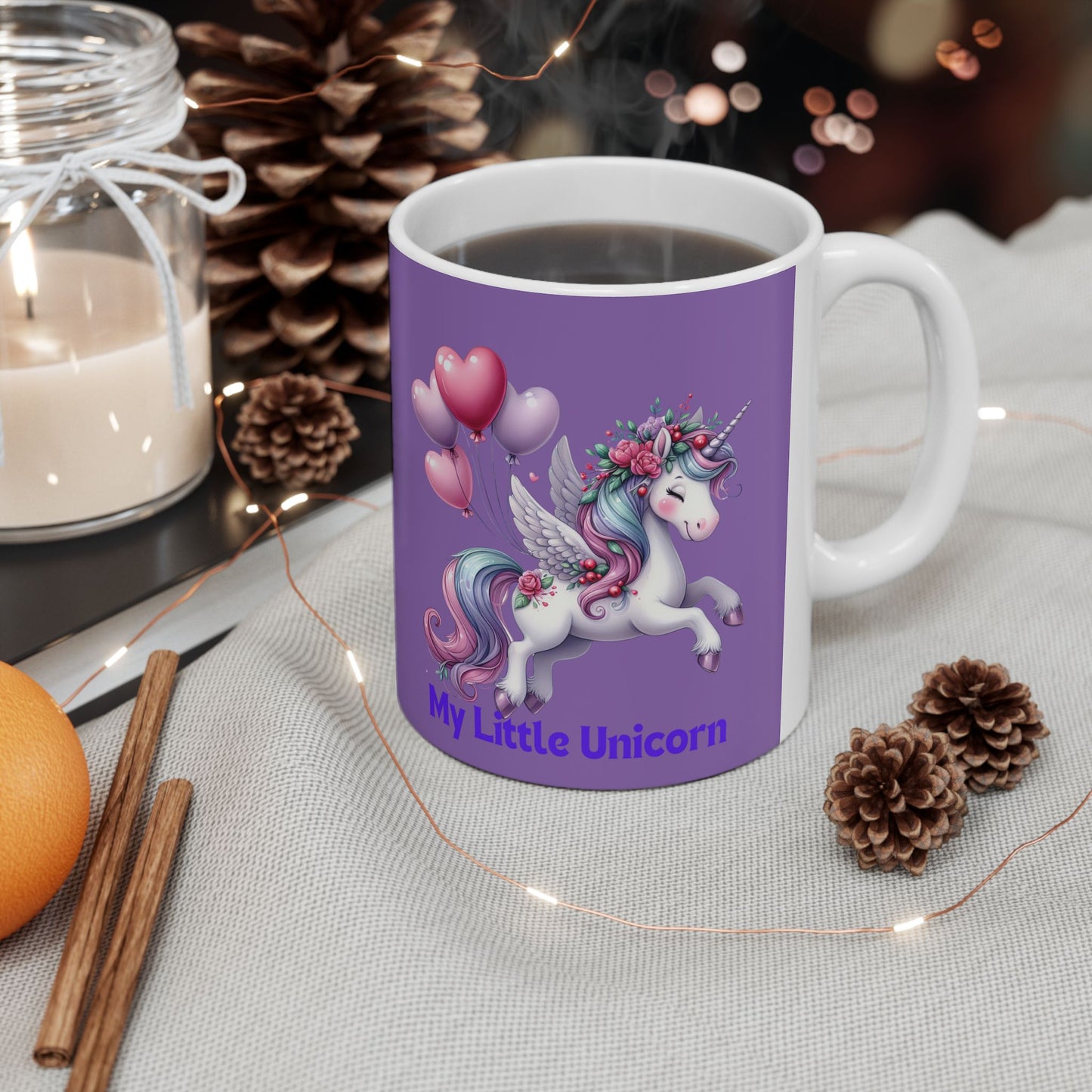 My Little Unicorn Horse Mug 11 Ounces Light Purple