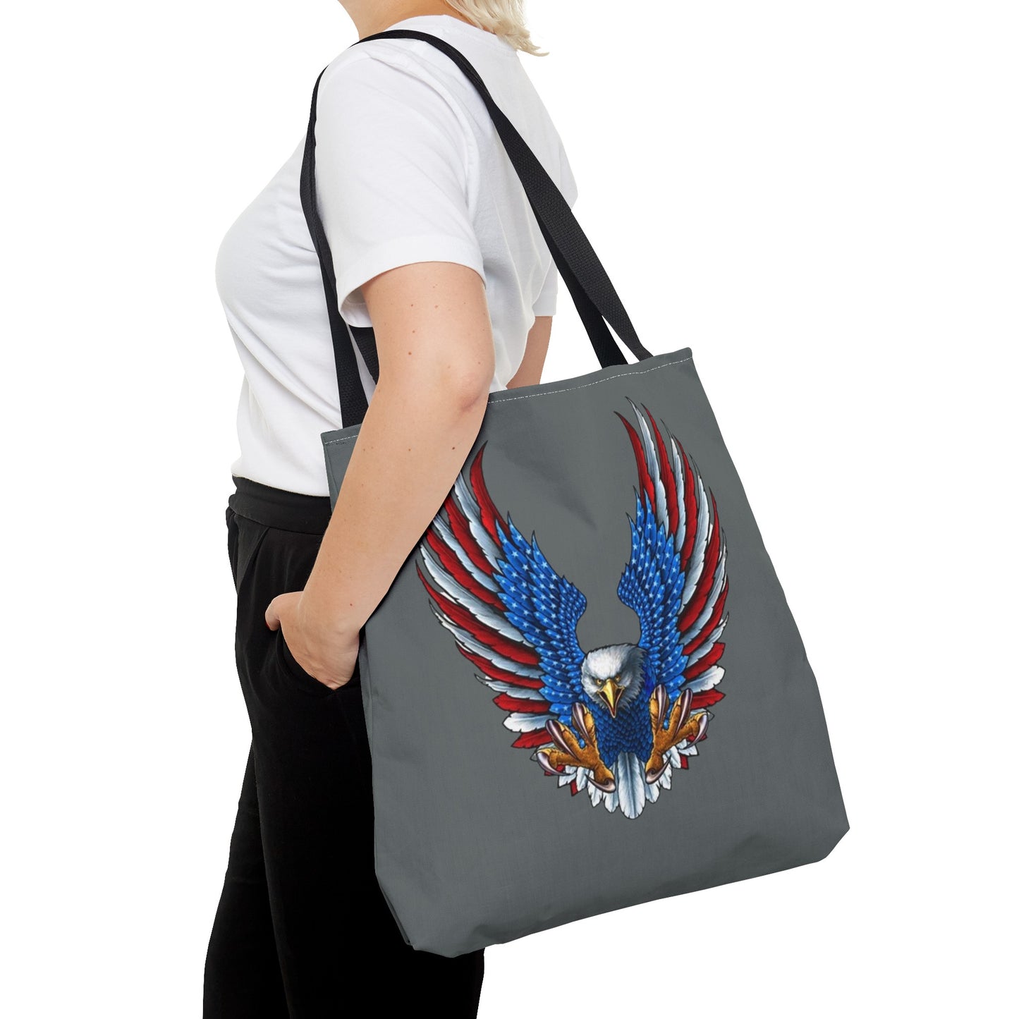 Eagle Usa Tote Bag Dark Grey