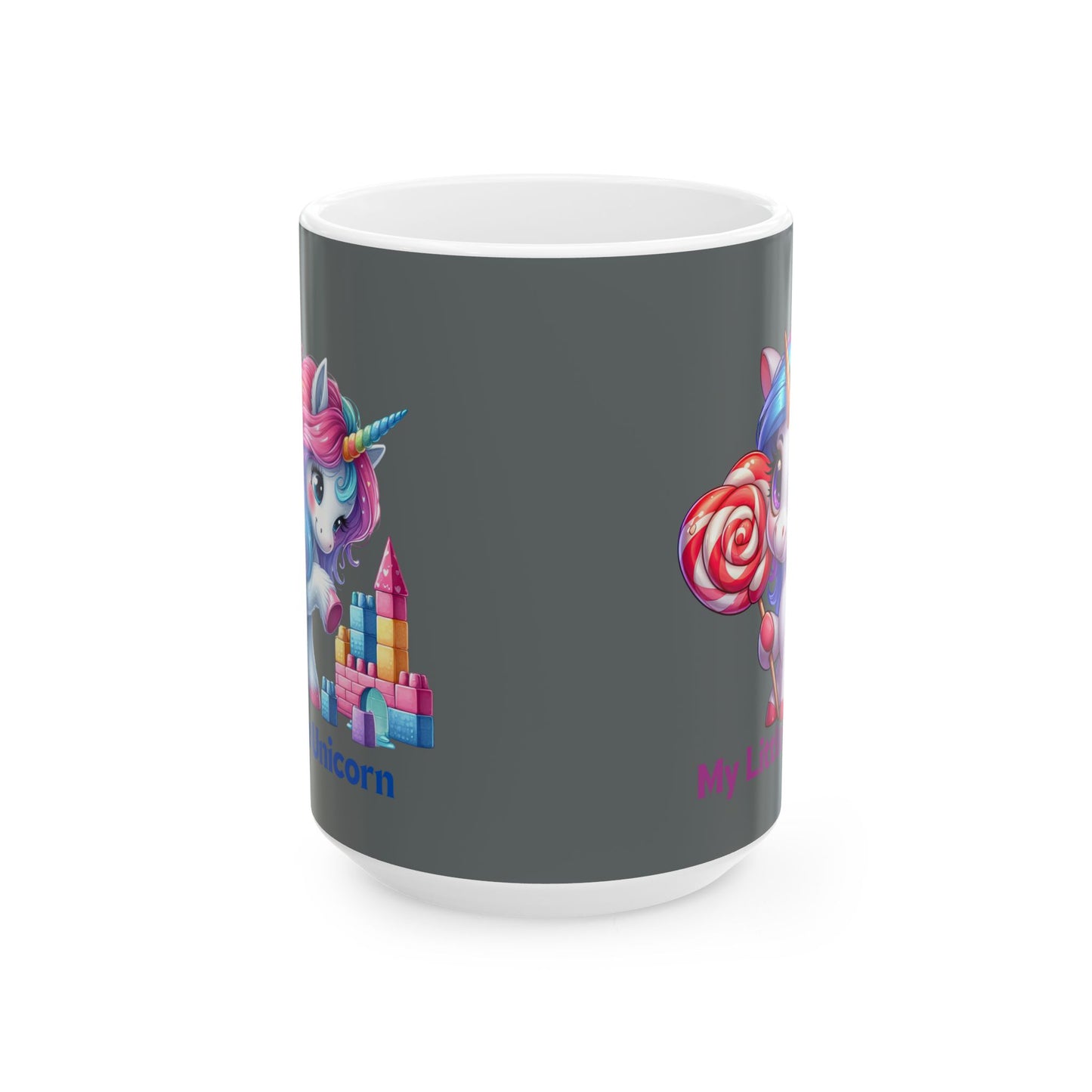 My Little Unicorn Princess Mug 11-15 Ounces Dark Grey