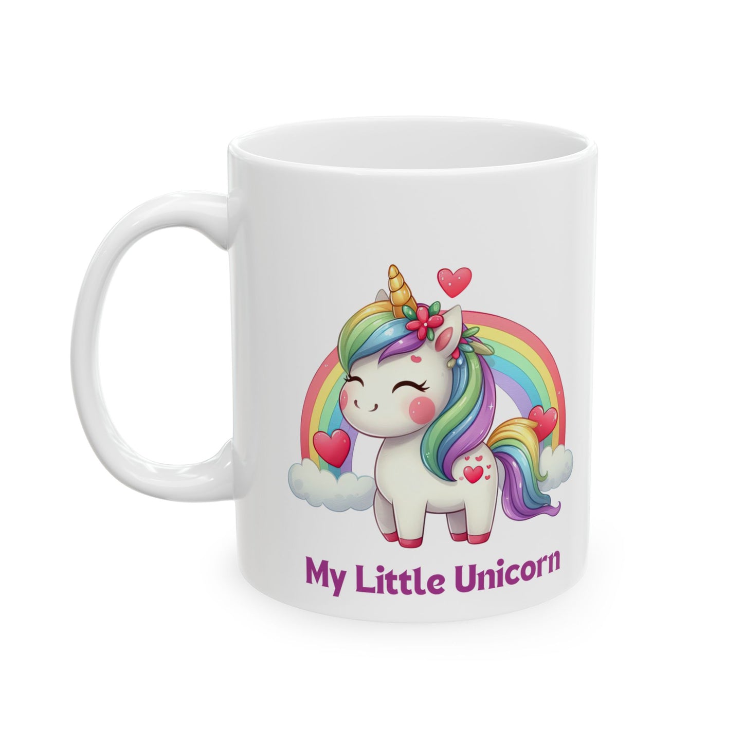 My Little Unicorn Rainbow Mug 11-15 Ounces White