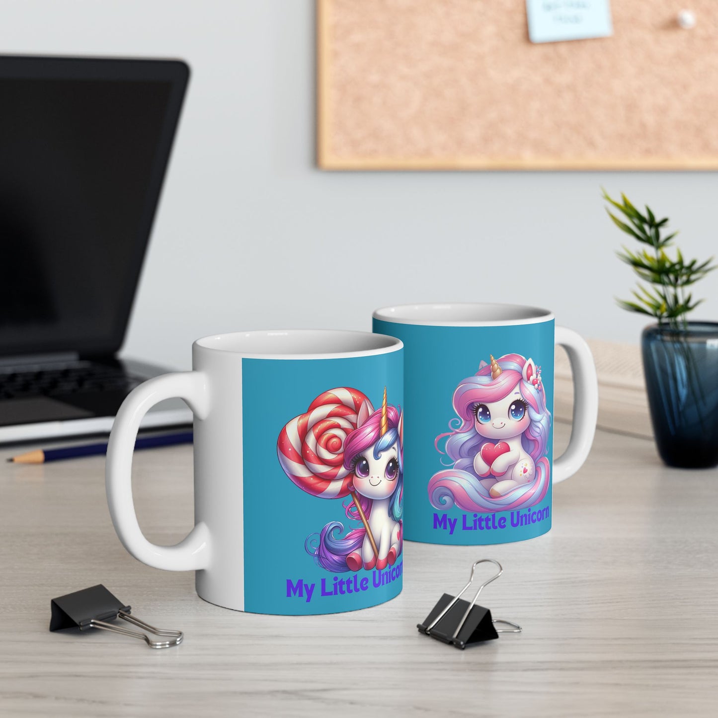 My Little Unicorn Sweet Mug 11-15 Ounces Turquoise