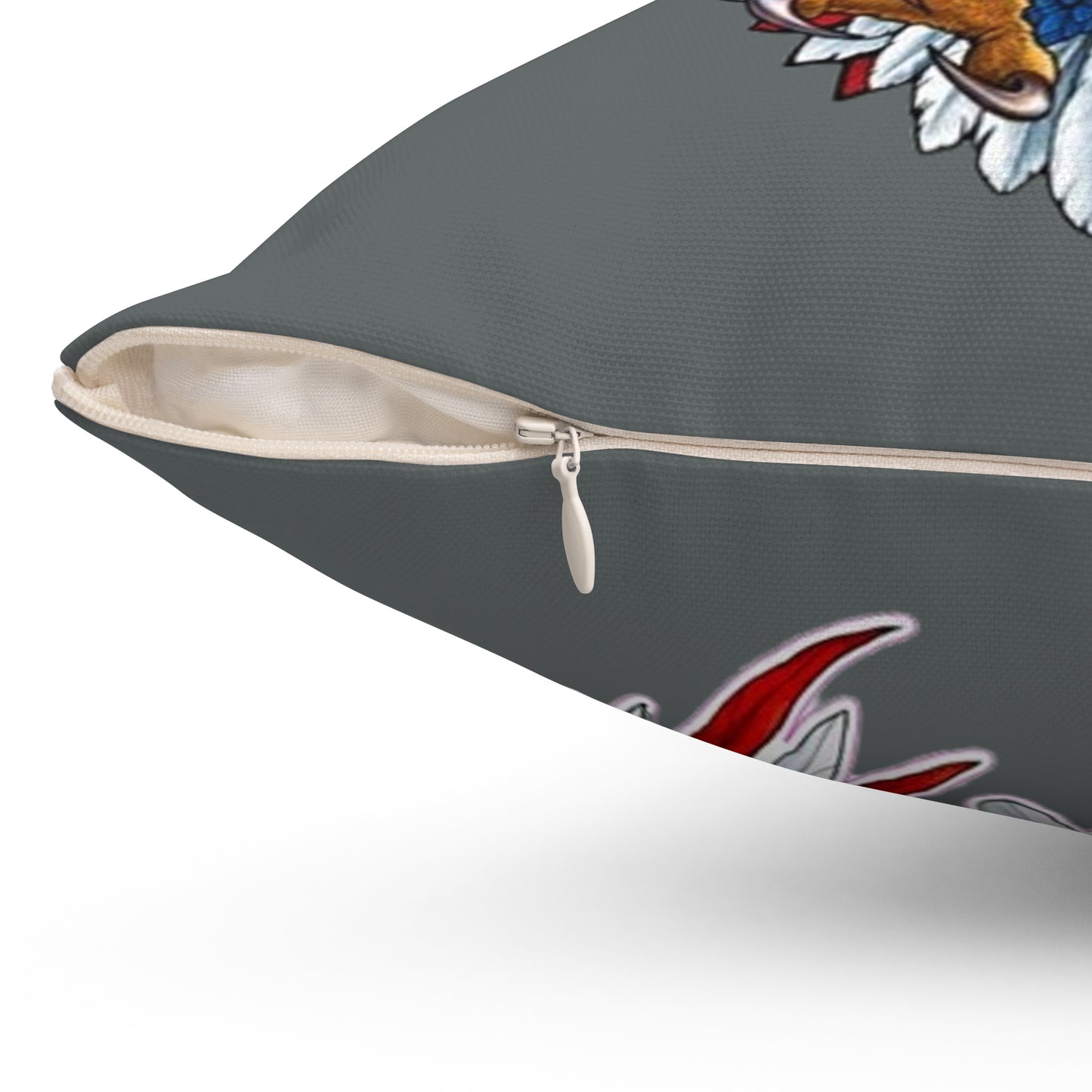 Eagle Usa Spun Polyester Pillow Dark Grey