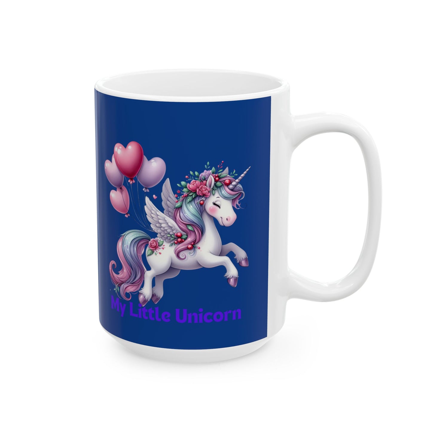 My Little Unicorn Horse Mug 11-15 Ounces Dark Blue