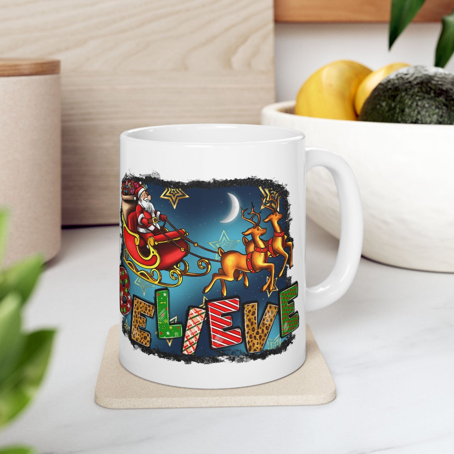 Merry Chritsmas Mug 11-15 Onces White