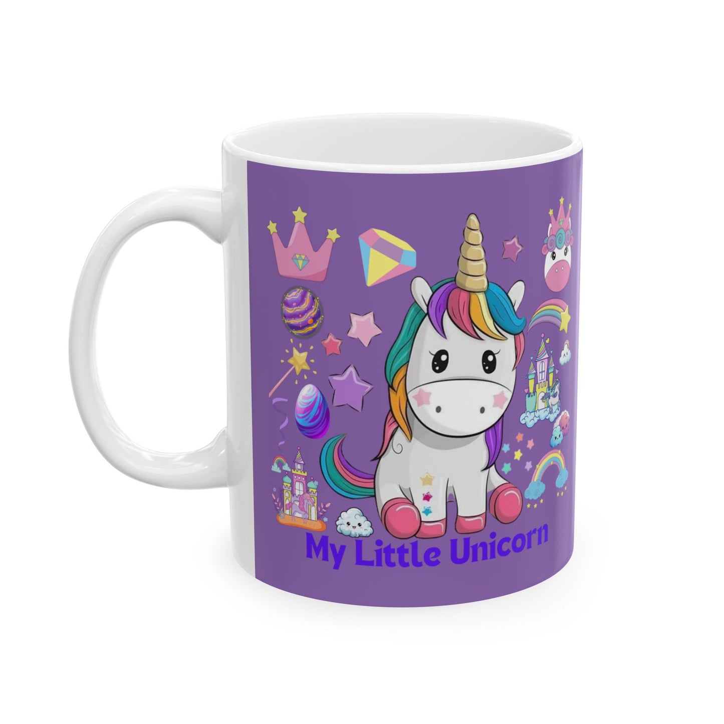 My Little Unicorn Fantasy Mug 11-15 Ounces Light Purple