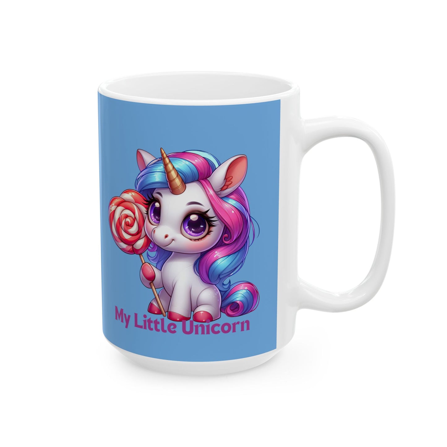 My Little Unicorn Princess Mug 11-15 Ounces Light Blue