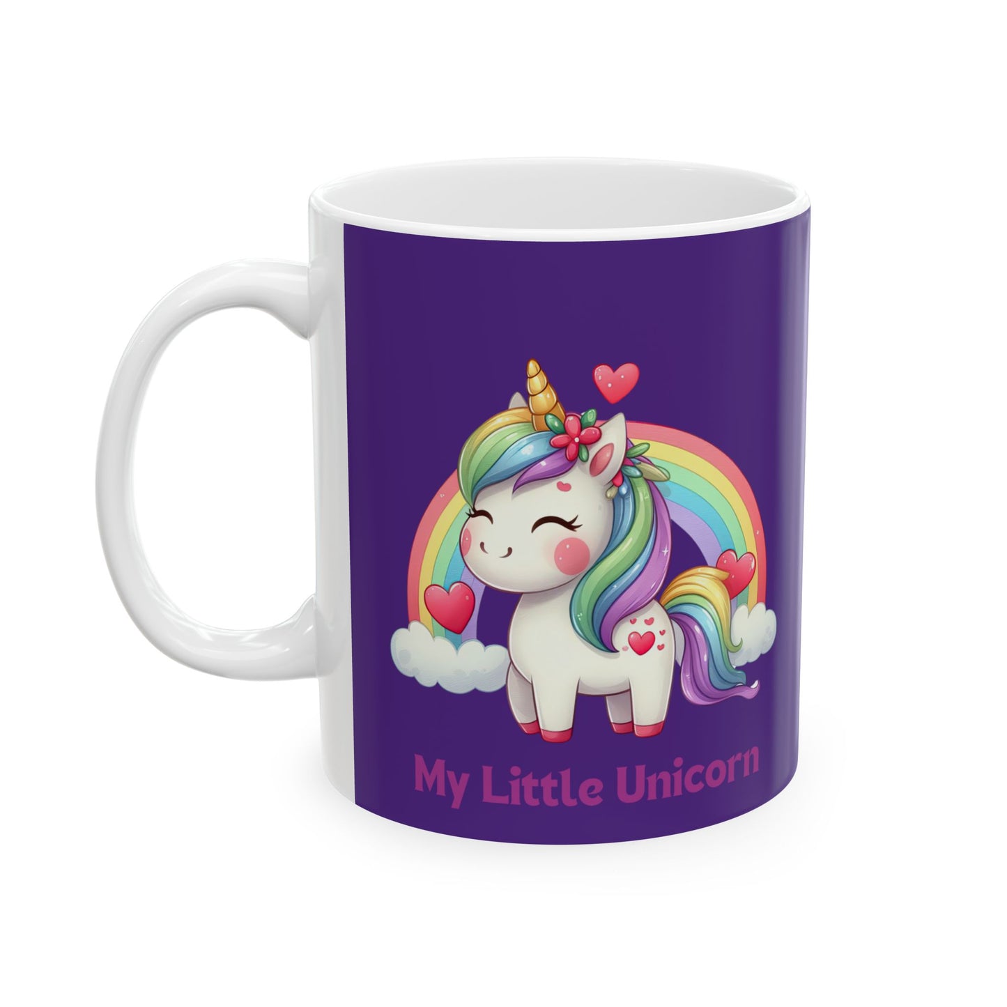 My Little Unicorn Rainbow Mug 11-15 Ounces Purple