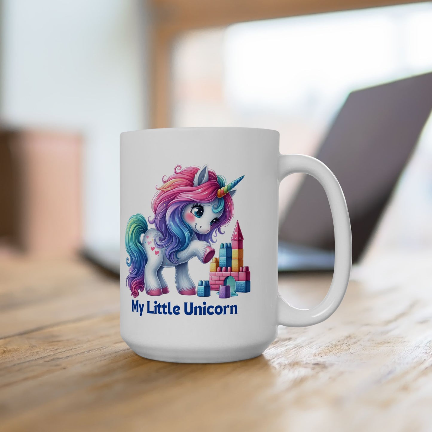 My Little Unicorn Castle Mug 11-15 Ounces White