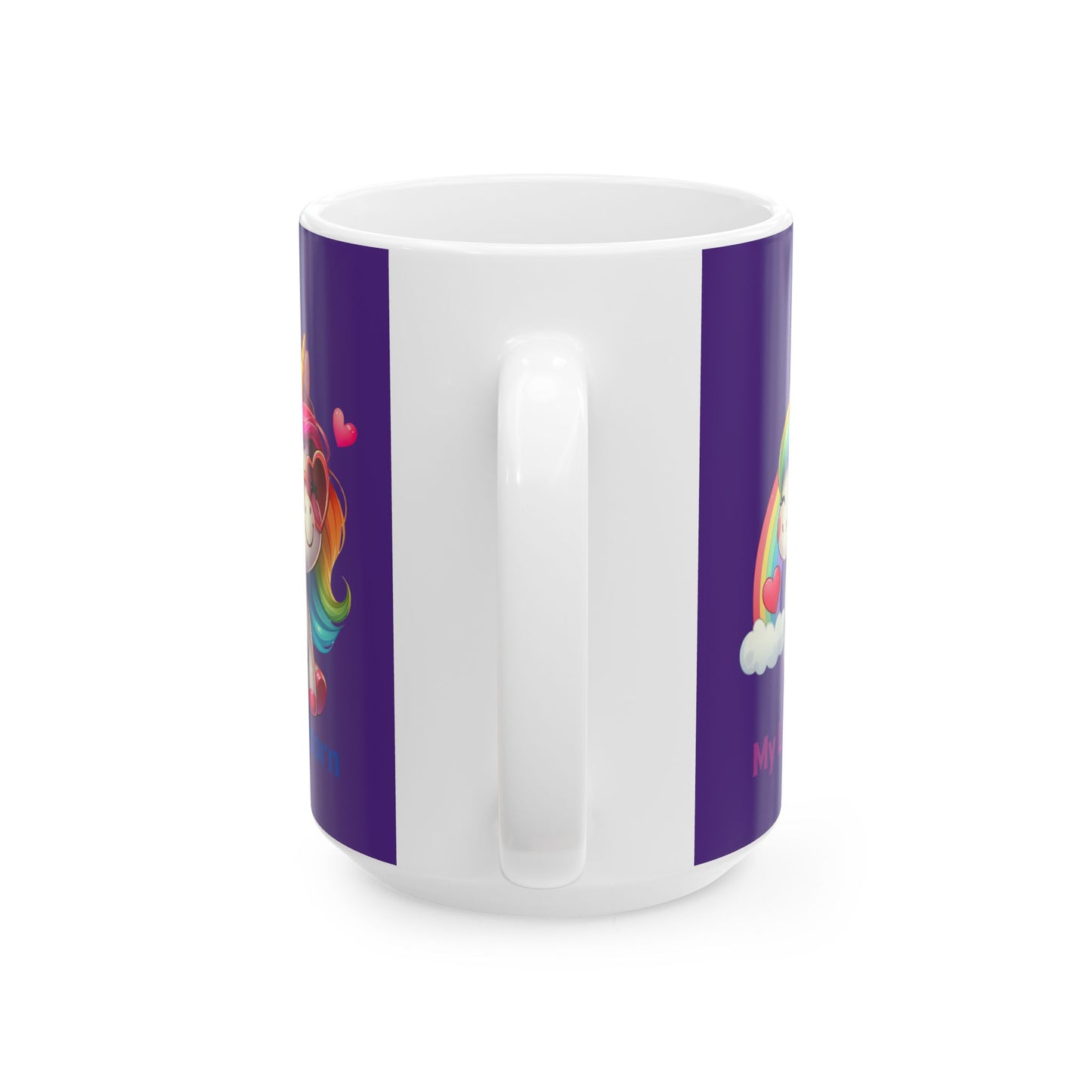 My Little Unicorn Rainbow Mug 11-15 Ounces Purple