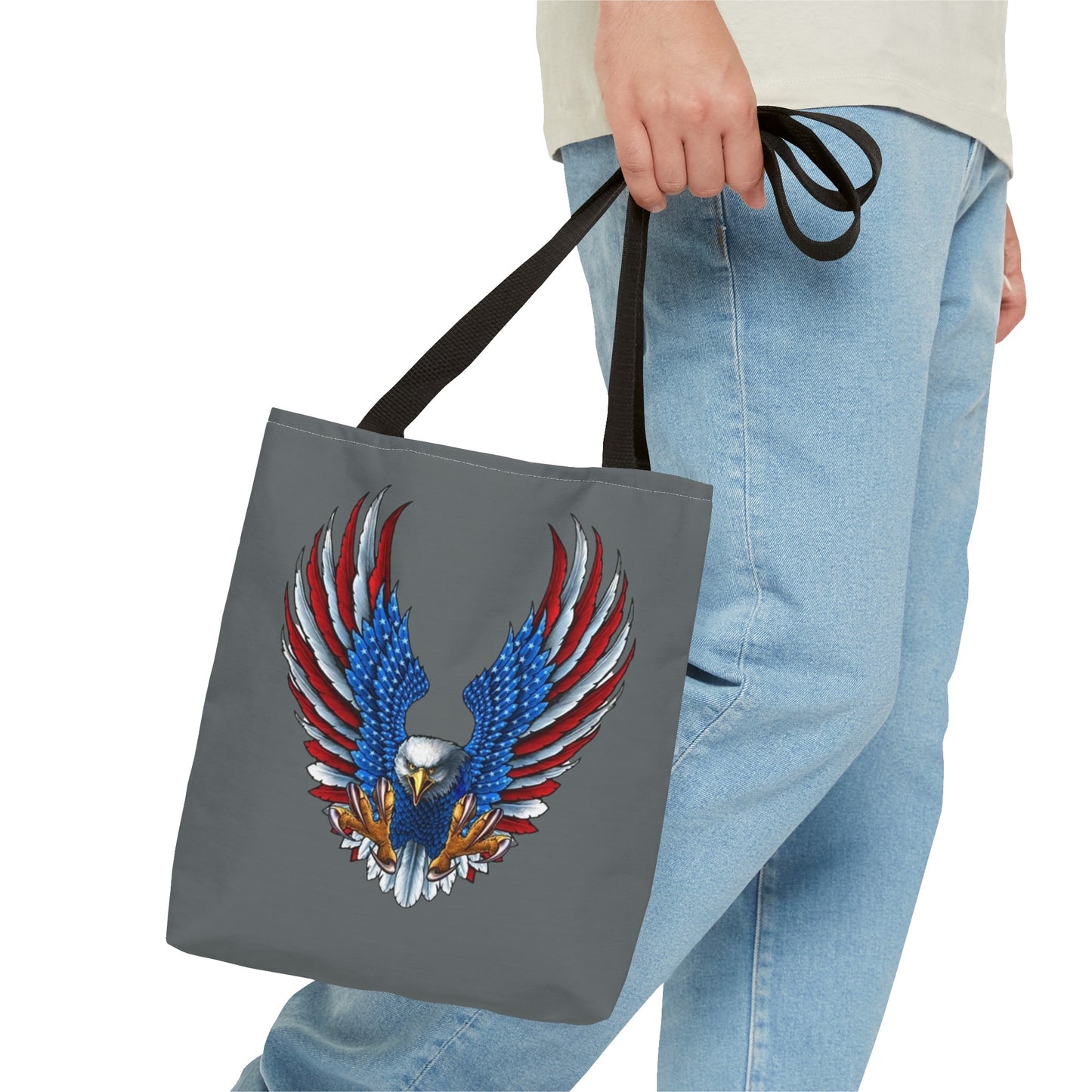 Eagle Usa Tote Bag Dark Grey