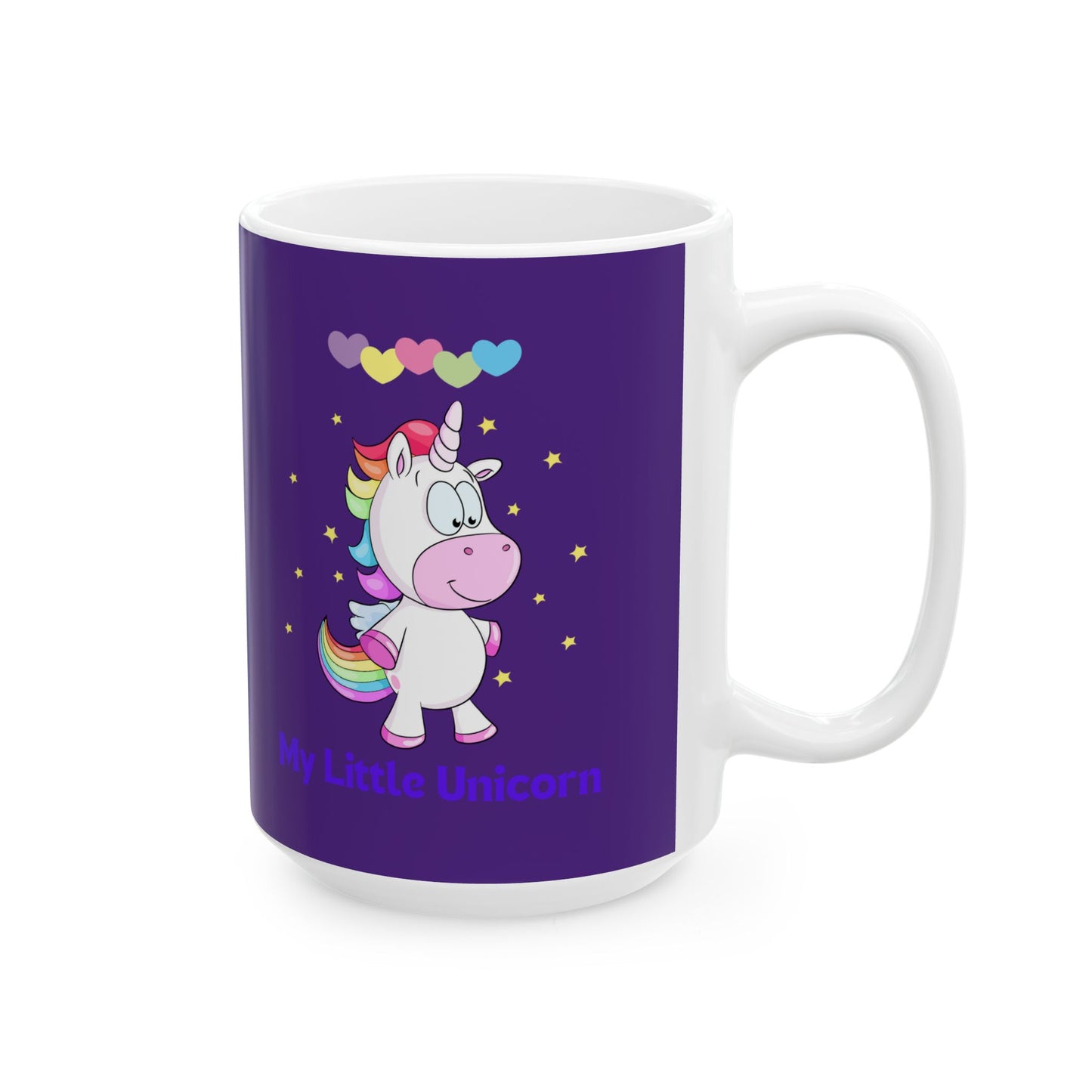 My Little Unicorn Love Mug 11-15 Ounces Purple