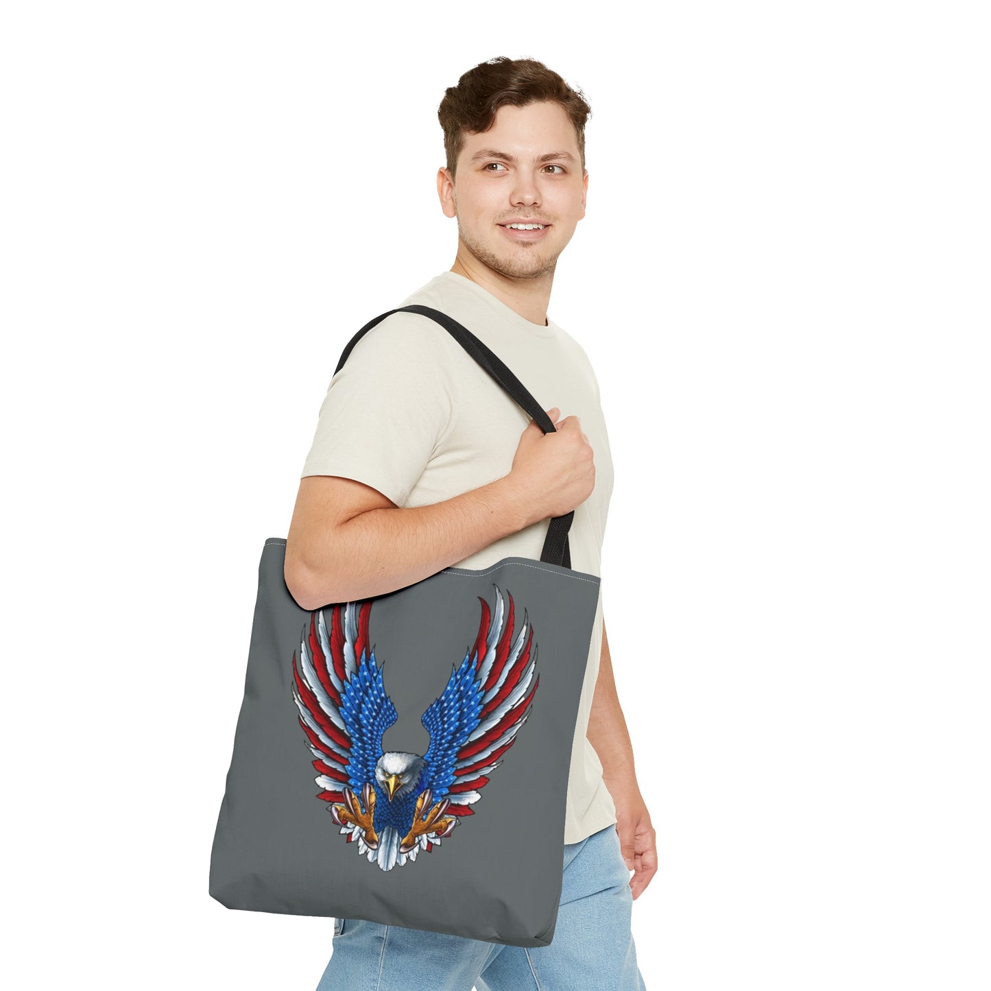 Eagle Usa Tote Bag Dark Grey