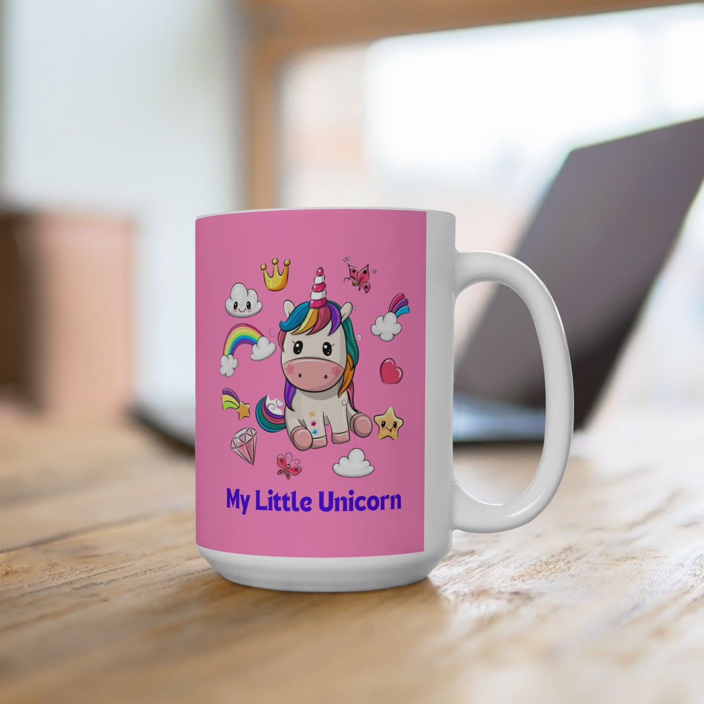 My Little Unicorn Fantasy Mug 11-15 Ounces Pink
