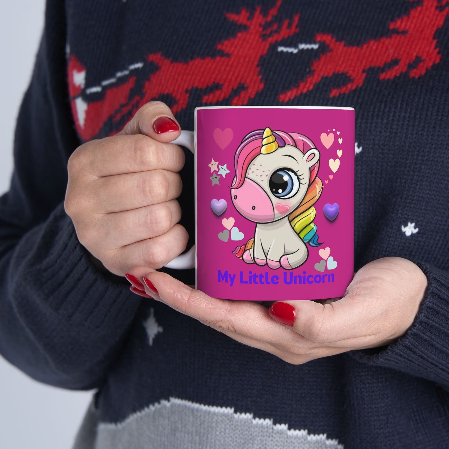 My Little Unicorn Love Mug 11-15 Ounces Pink