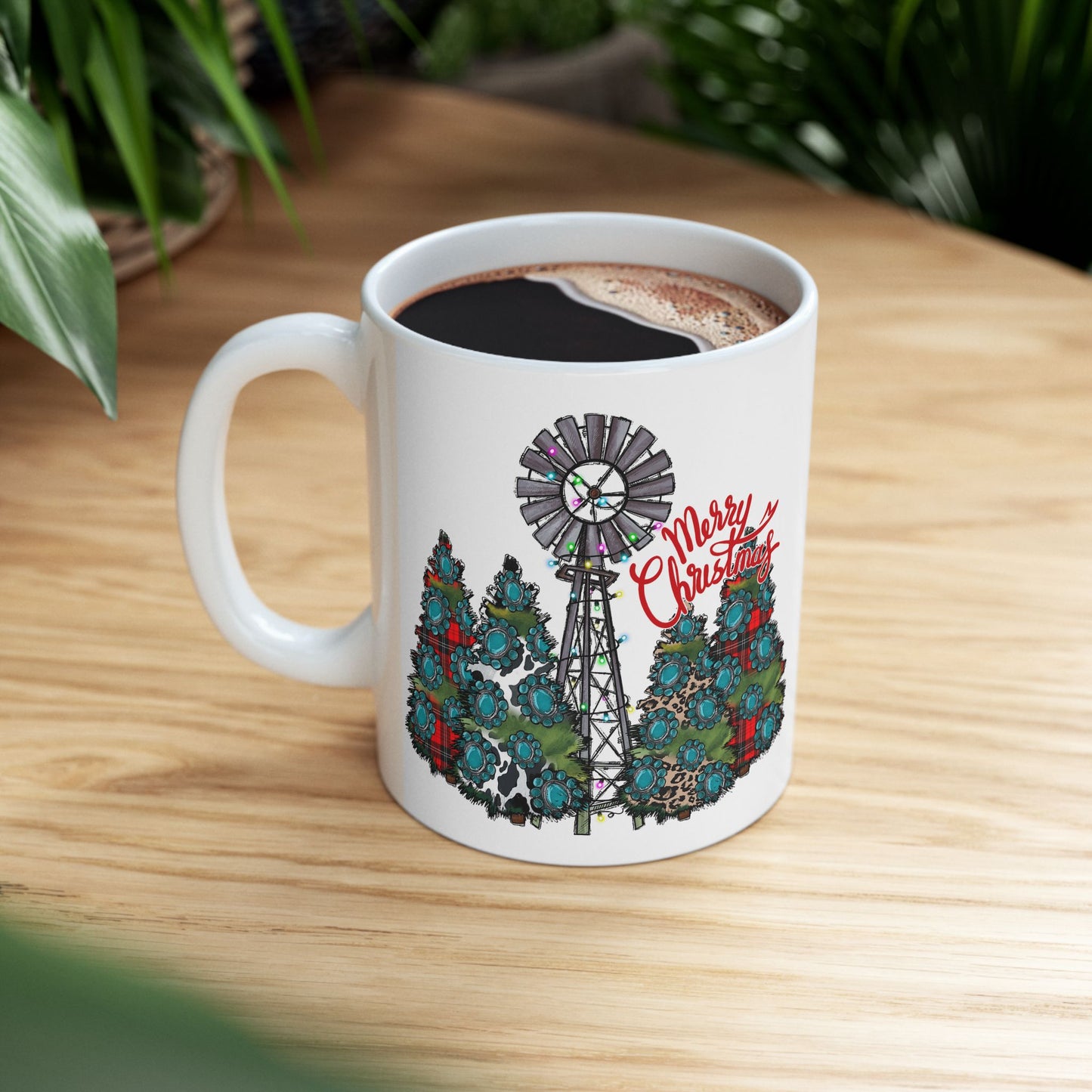 Merry Chritsmas Mug 11-15 Onces White
