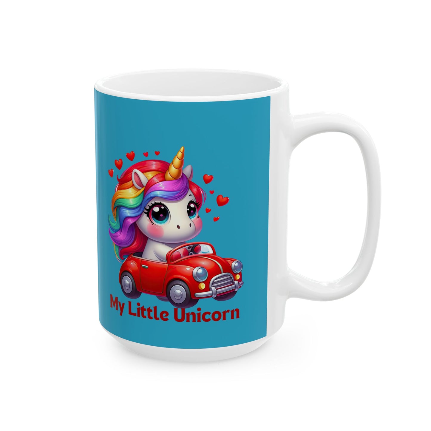 My Little Unicorn Castle Mug 11-15 Ounces Turquoise