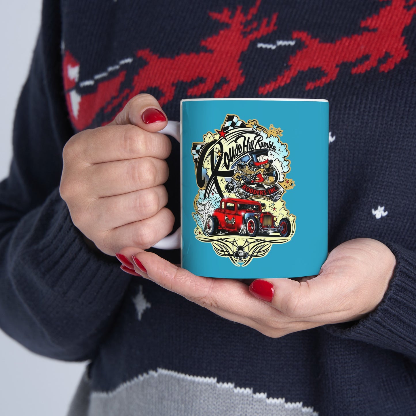RoadSters Mug 11 Ounces Turquoise
