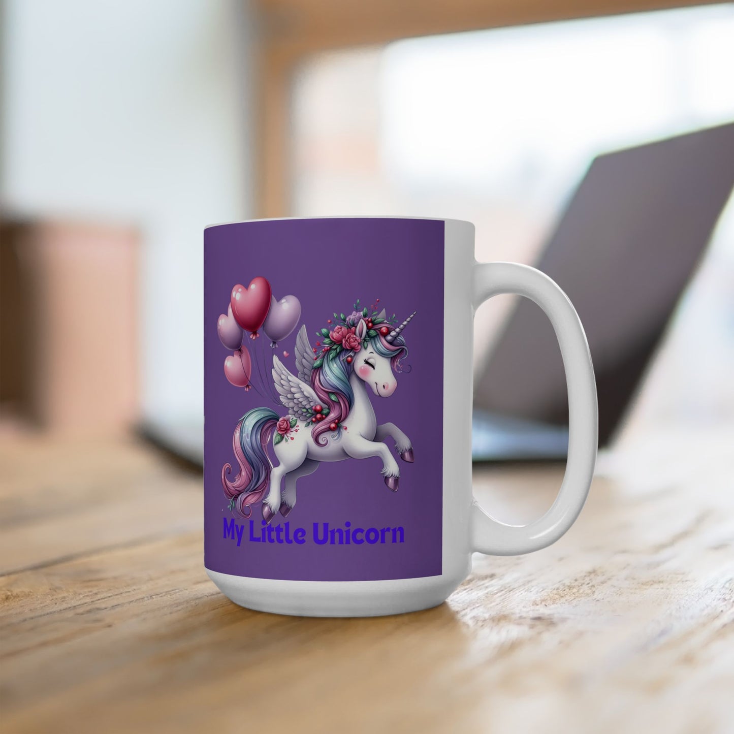 My Little Unicorn Horse Mug 11 Ounces Light Purple