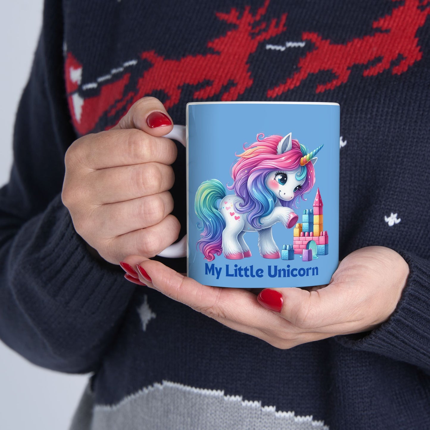 My Little Unicorn Princess Mug 11-15 Ounces Light Blue