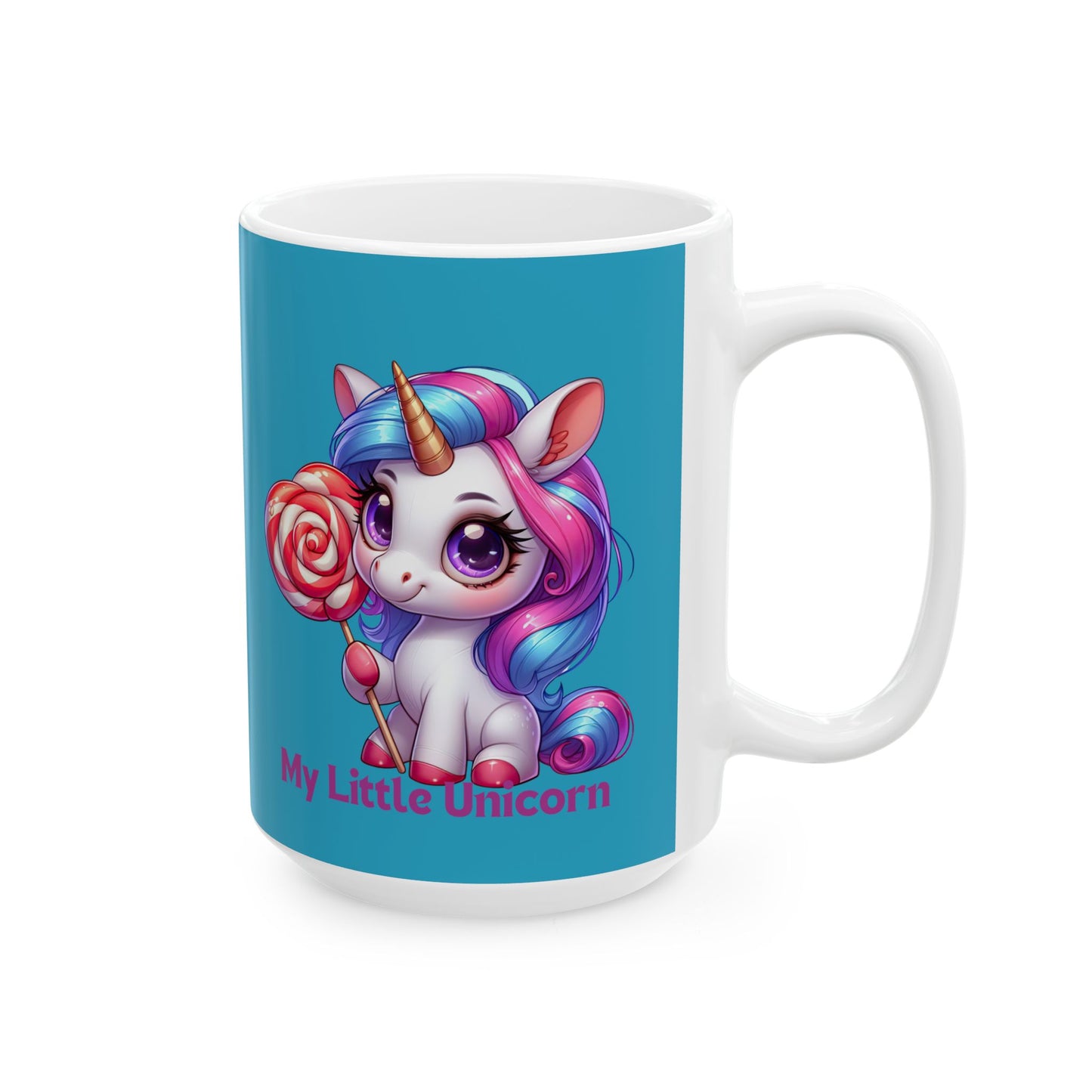 My Little Unicorn Princess Mug 11-15 Ounces Turquoise