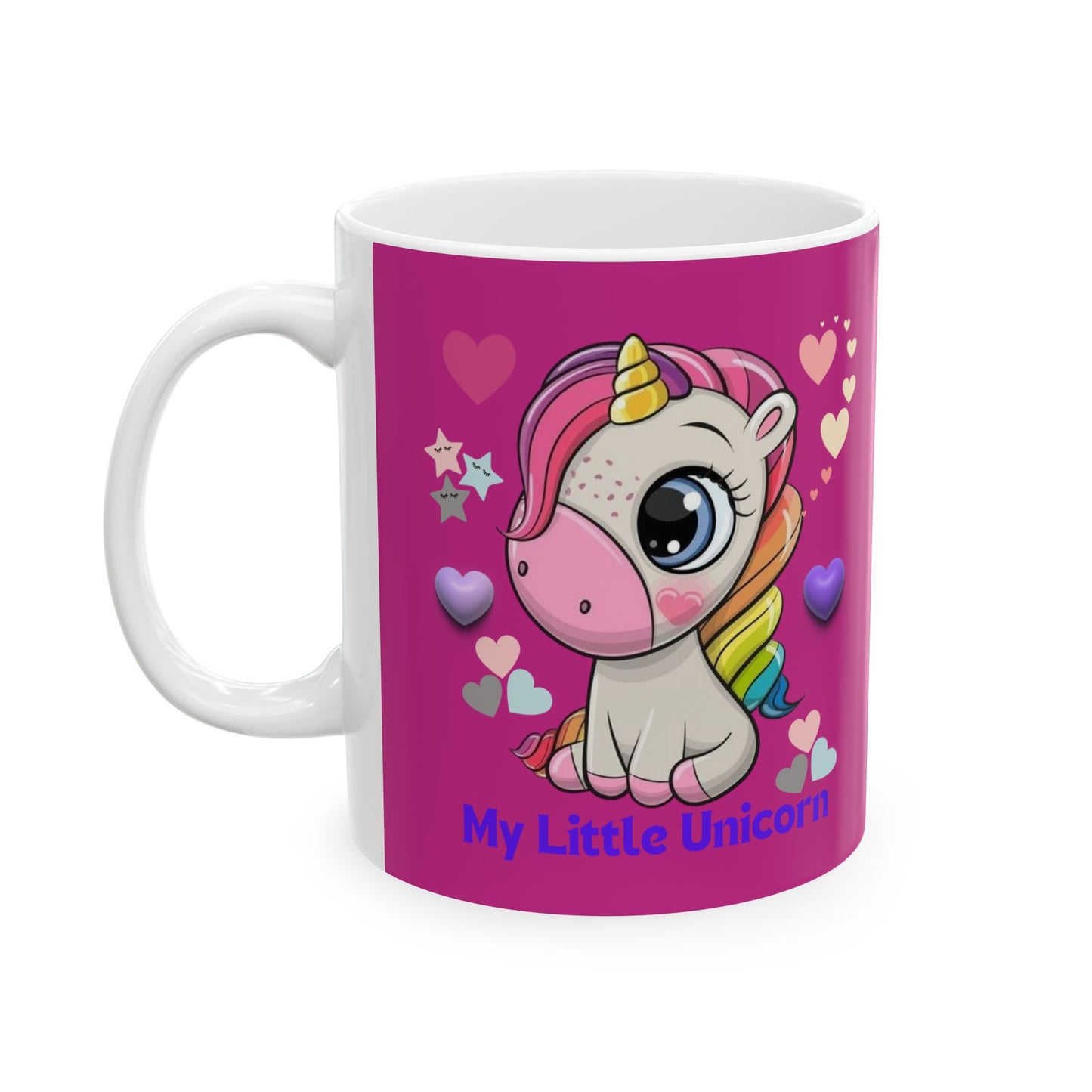 My Little Unicorn Love Mug 11-15 Ounces Pink