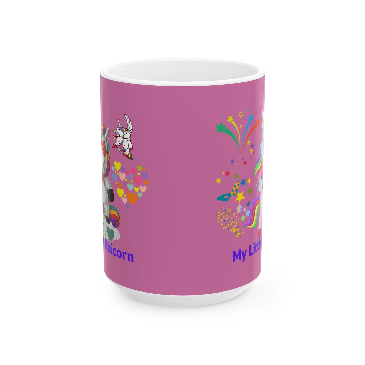 My Little Unicorn Couple Mug 11-15 Ounces Light Pink