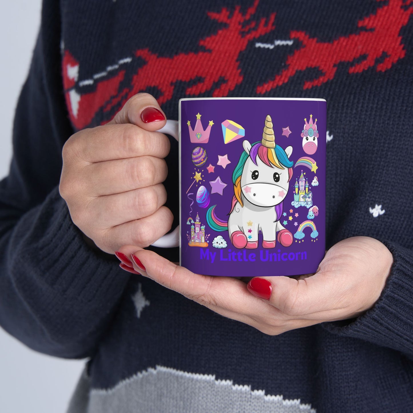 My Little Unicorn Fantasy Mug 11-15 Ounces Purple