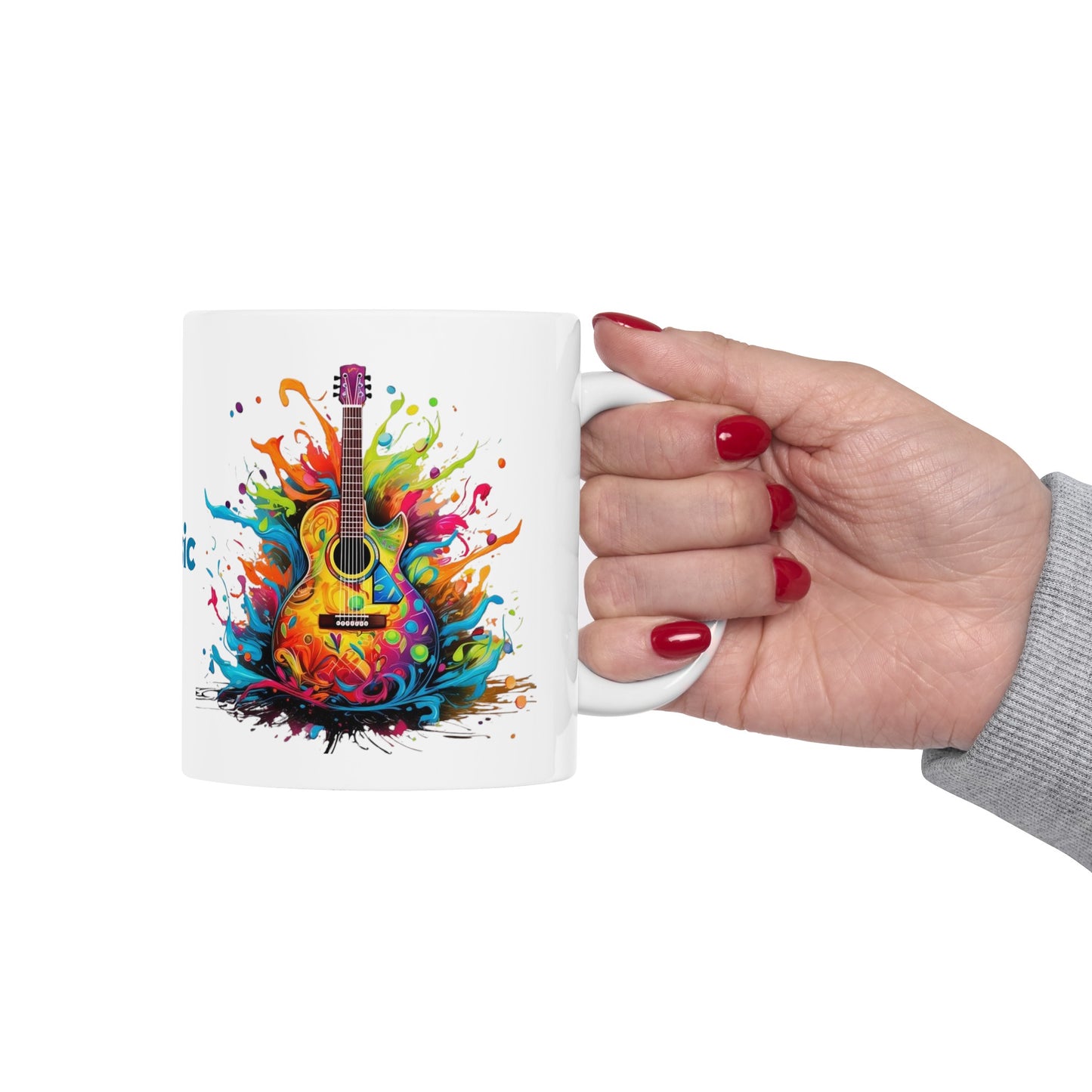 I Love Music Mug 11 Ounces White