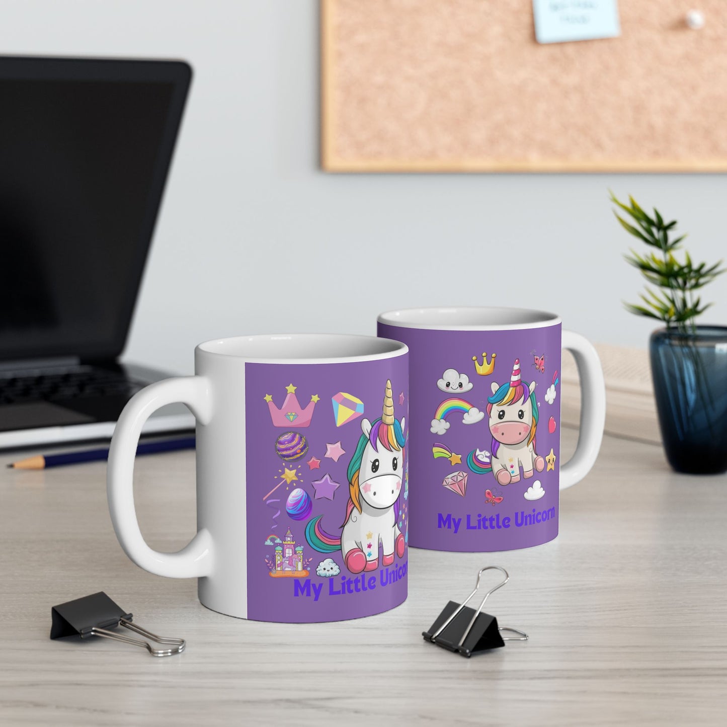 My Little Unicorn Fantasy Mug 11-15 Ounces Light Purple
