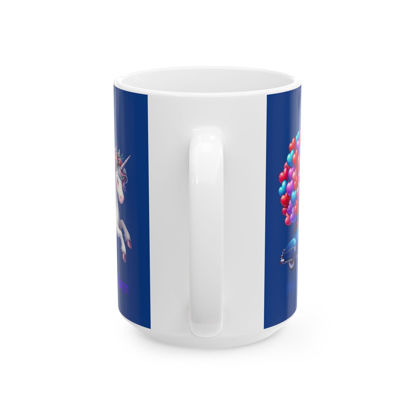 My Little Unicorn Horse Mug 11-15 Ounces Dark Blue