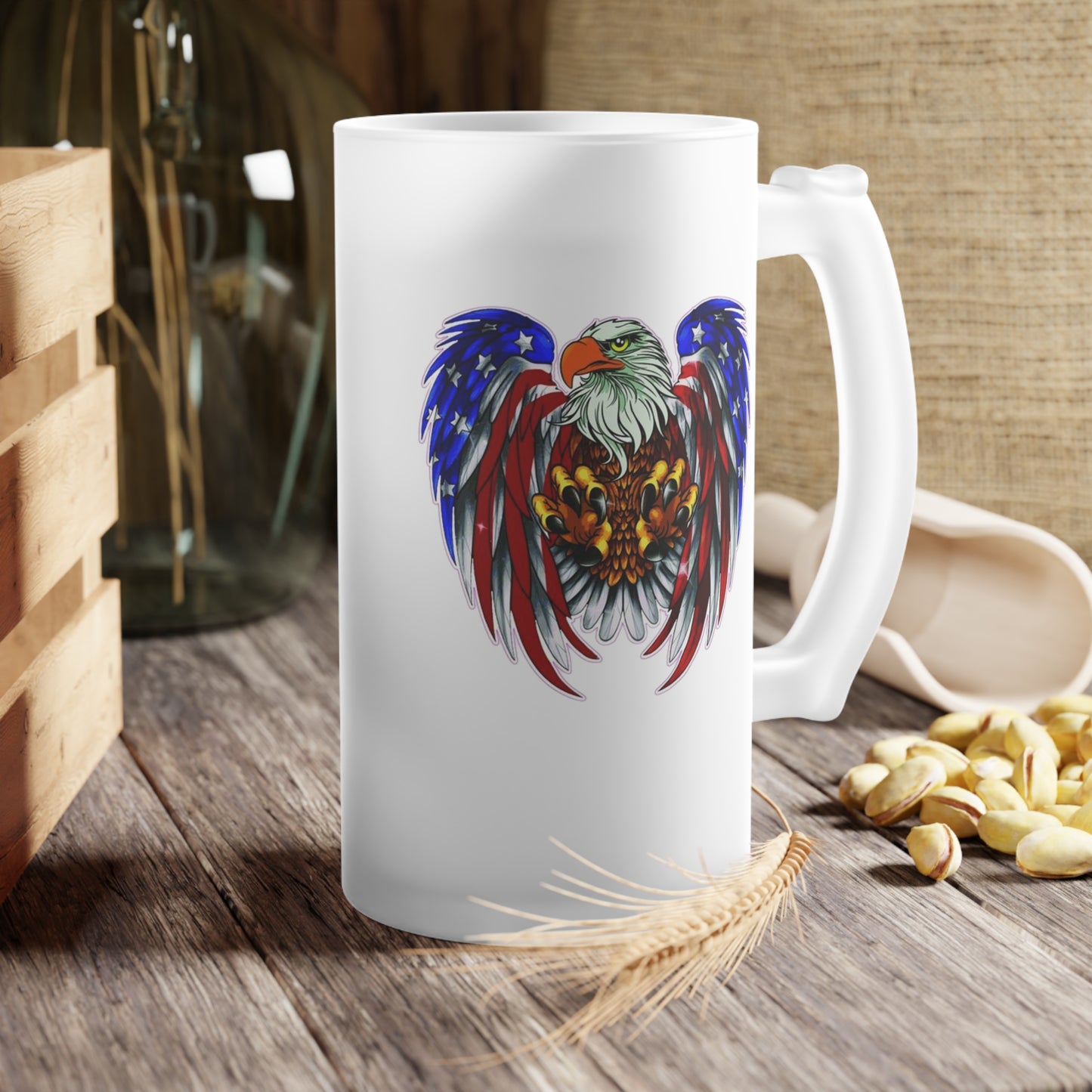 Frosted Glass Beer Mug