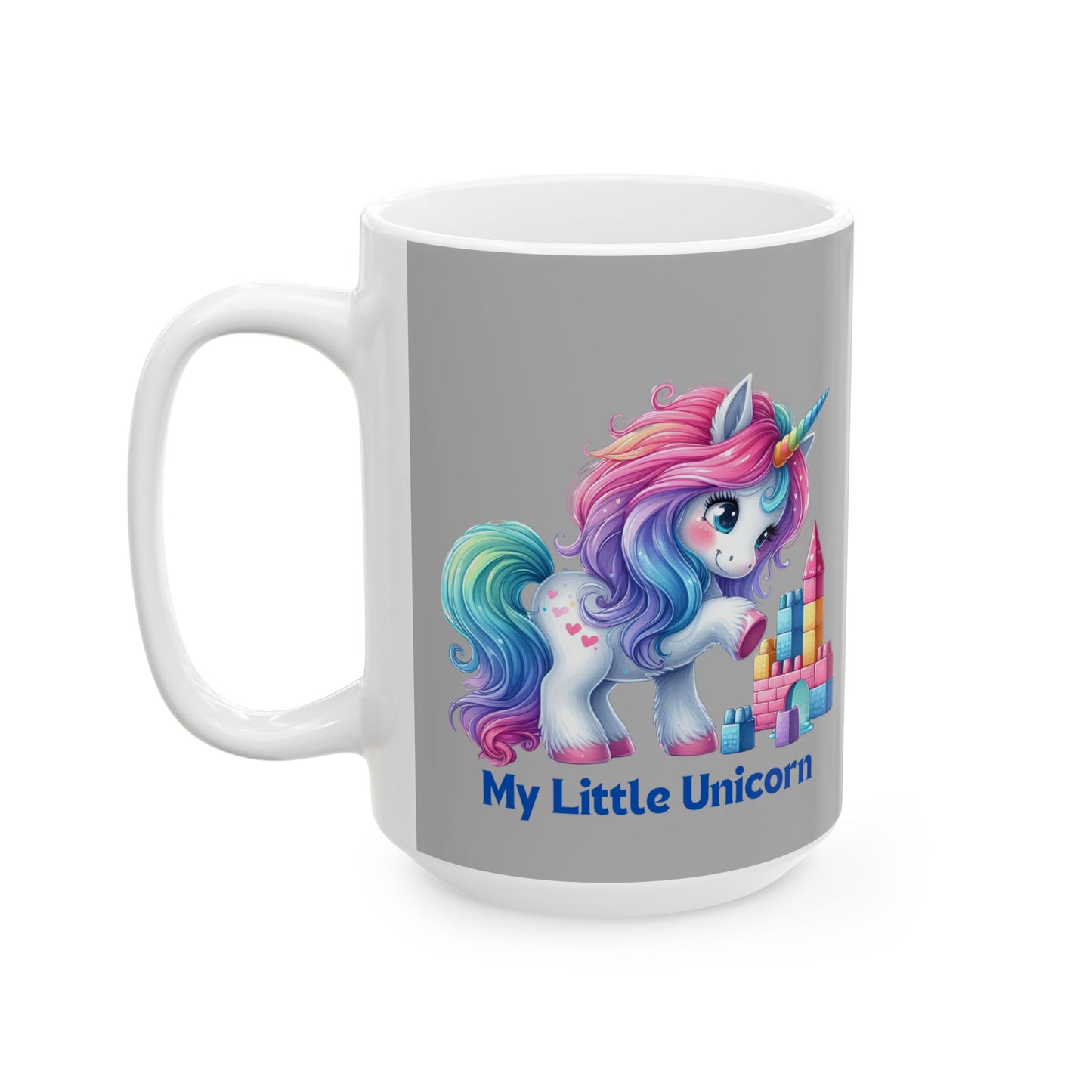 My Little Unicorn Princess Mug 11 Ounces Light Grey