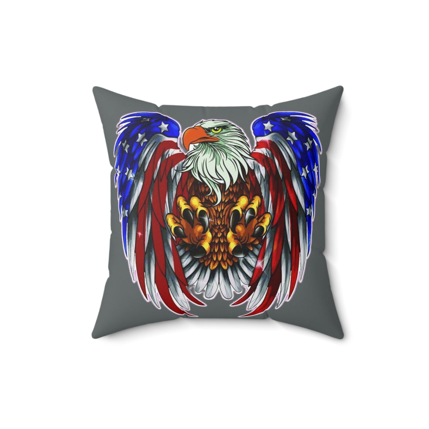 Eagle Usa Spun Polyester Pillow Dark Grey
