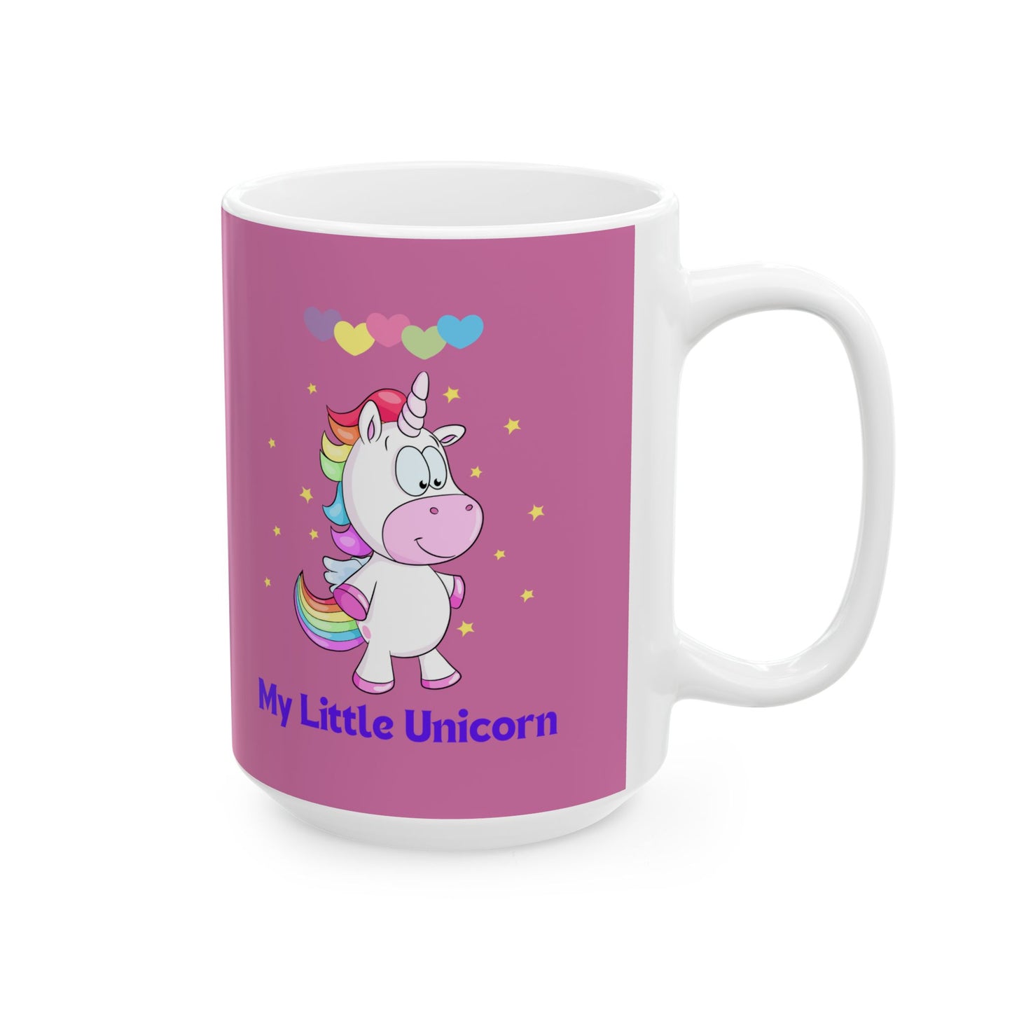 My Little Unicorn Love Mug 11-15 Ounces Light Pink