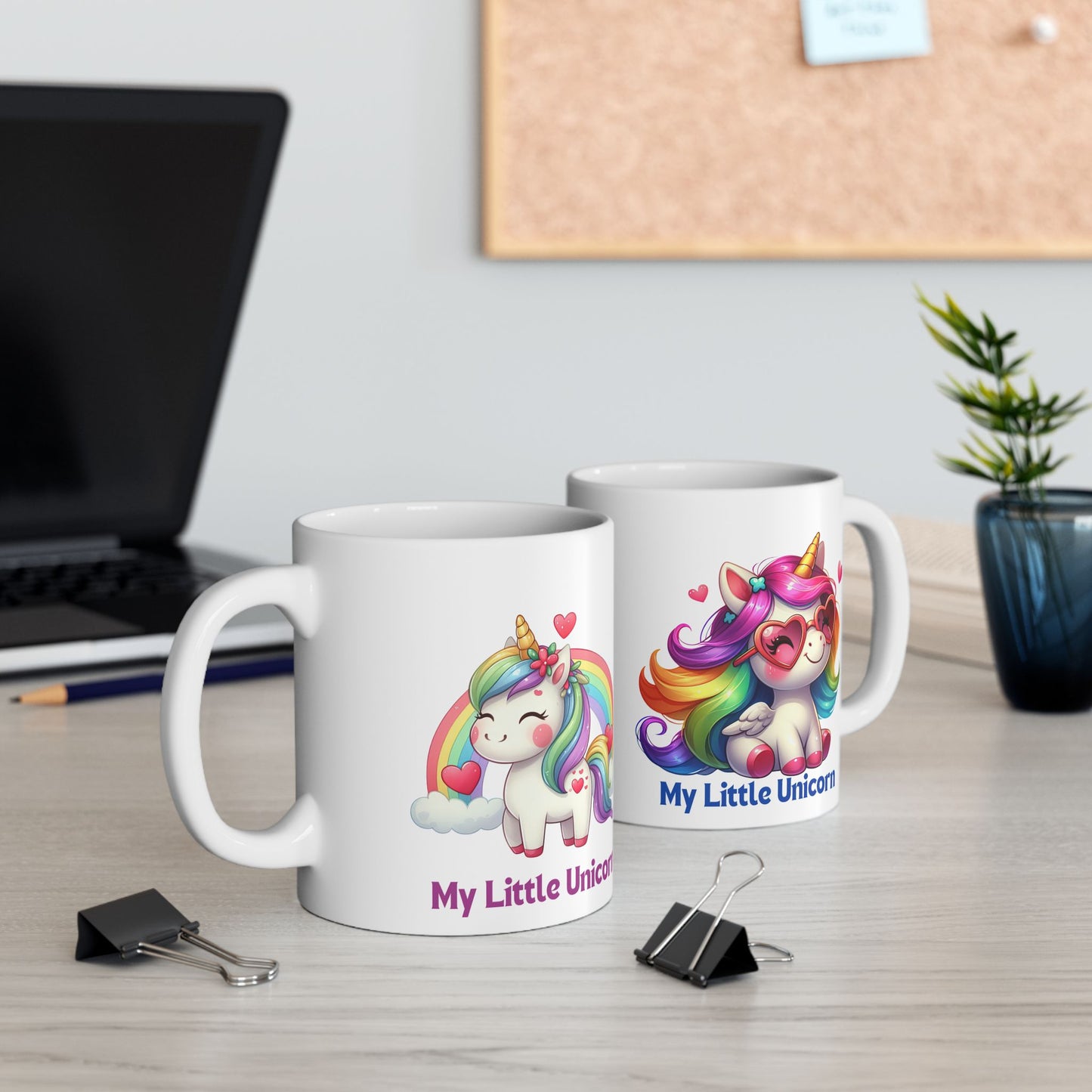 My Little Unicorn Rainbow Mug 11-15 Ounces White