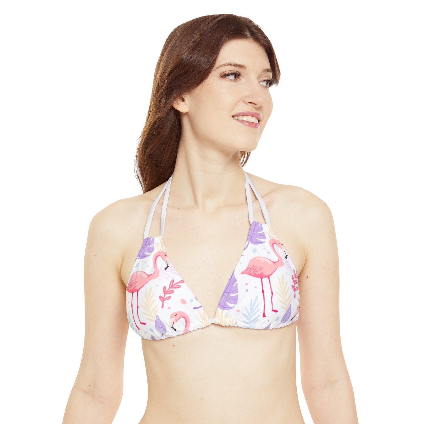 Flemish Strappy Bikini Set White