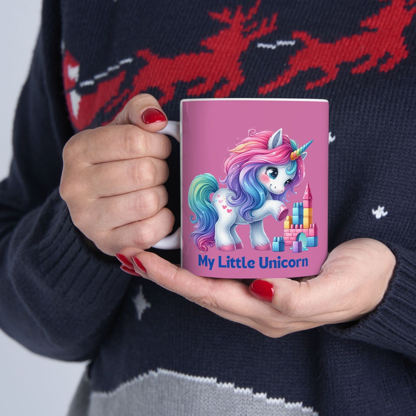 My Little Unicorn Princess Mug 11-15 Ounces Light Pink