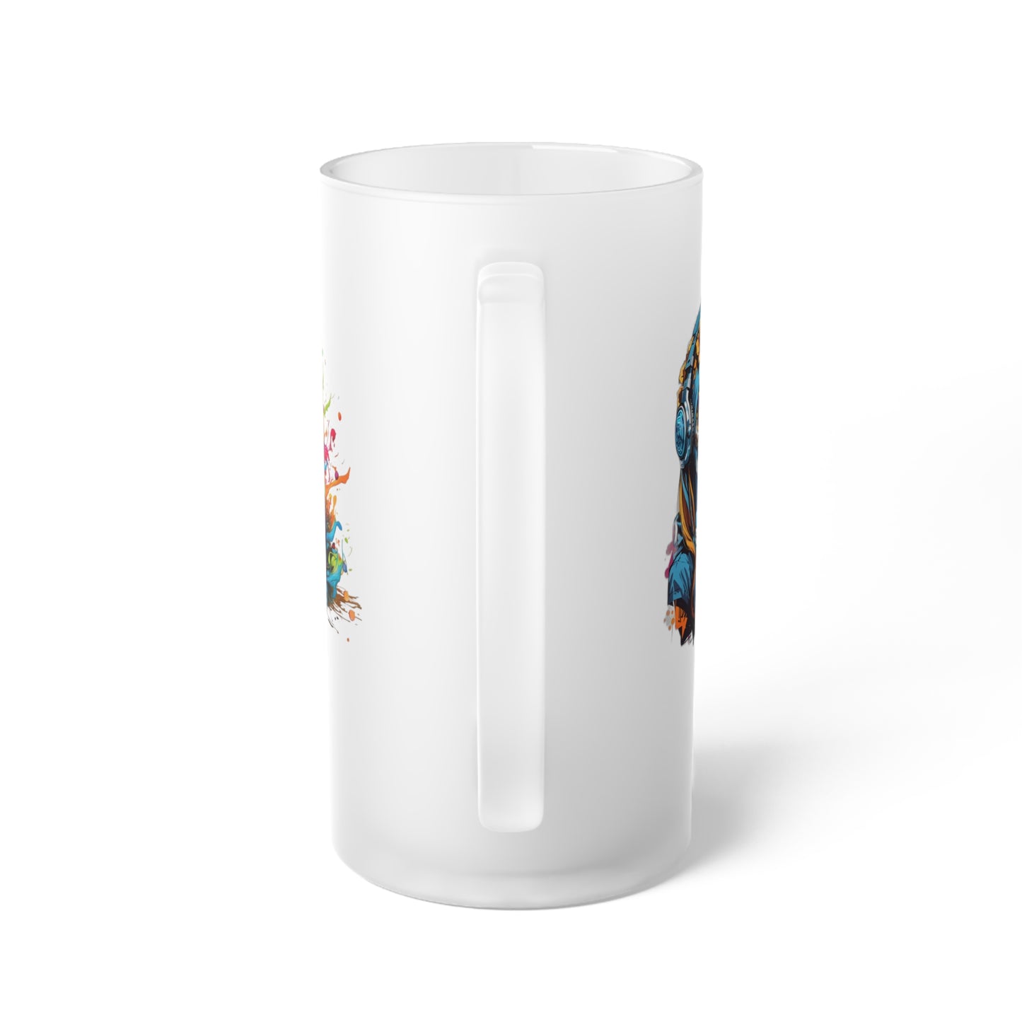 Frosted Glass Beer Mug